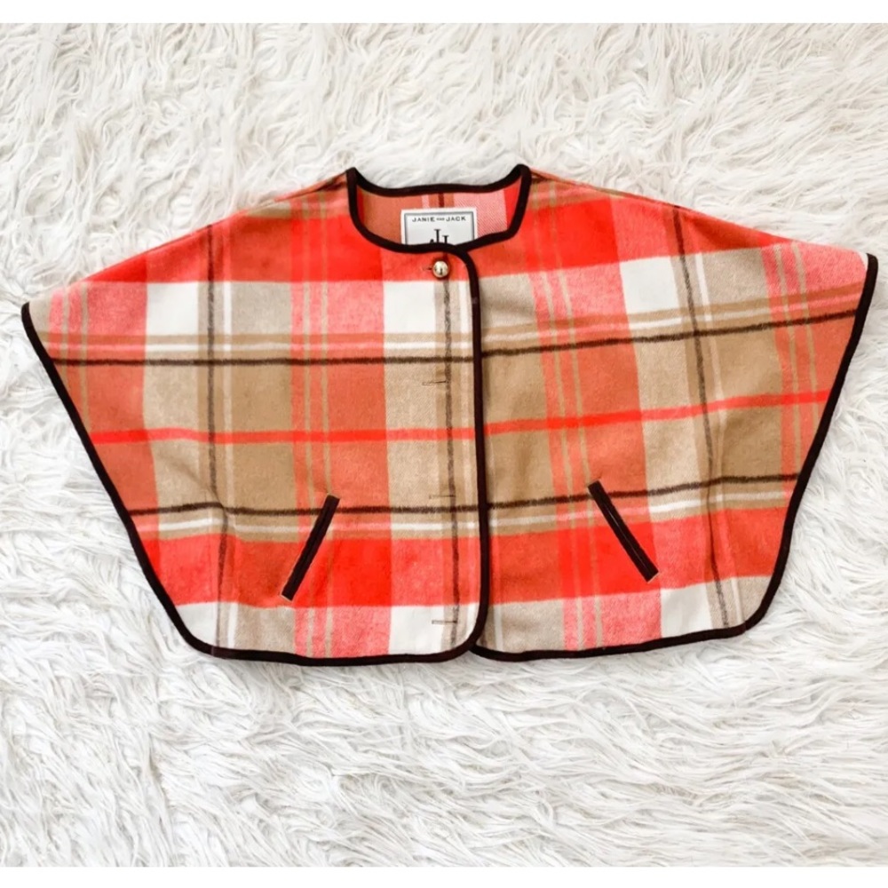 Pre-owned Janie and Jack Poncho, Multi-Color, Size 2T
